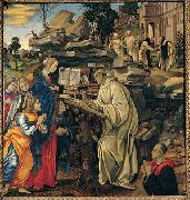 Filippino Lippi Apparition of the Virgin to St Bernard Sweden oil painting artist